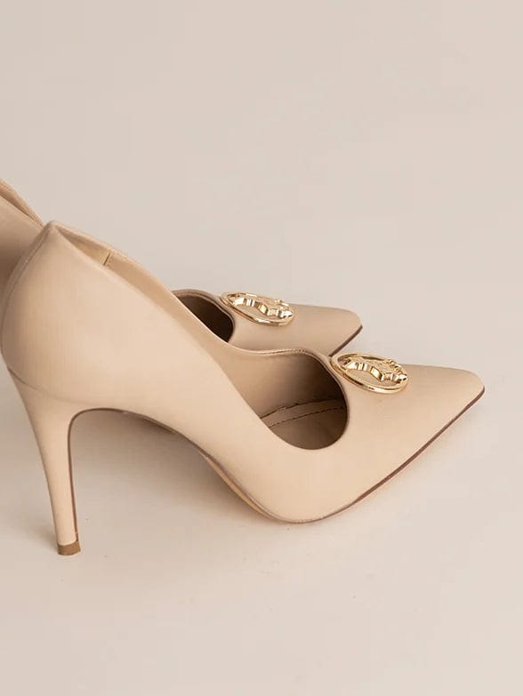 MHC World Ladies Circle Polo Trim  Pump Cream (7281401561177)