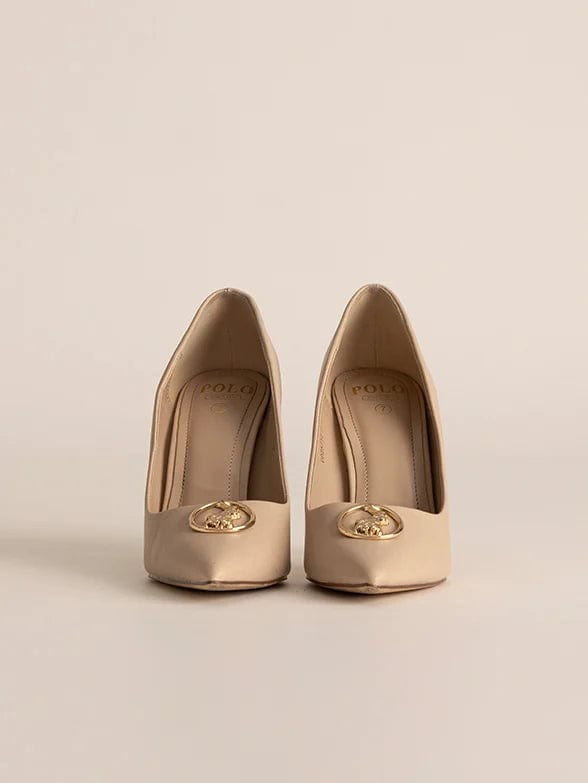 MHC World Ladies Circle Polo Trim  Pump Cream (7281401561177)