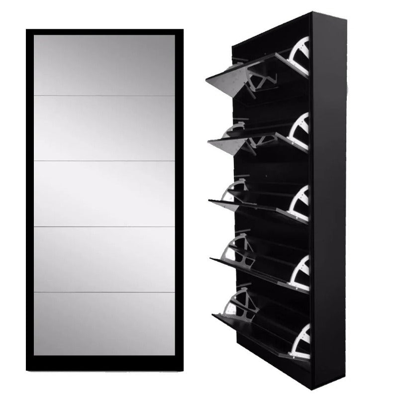 MHC World Mirror Shoe Rack 5 Tier (7232277184601)