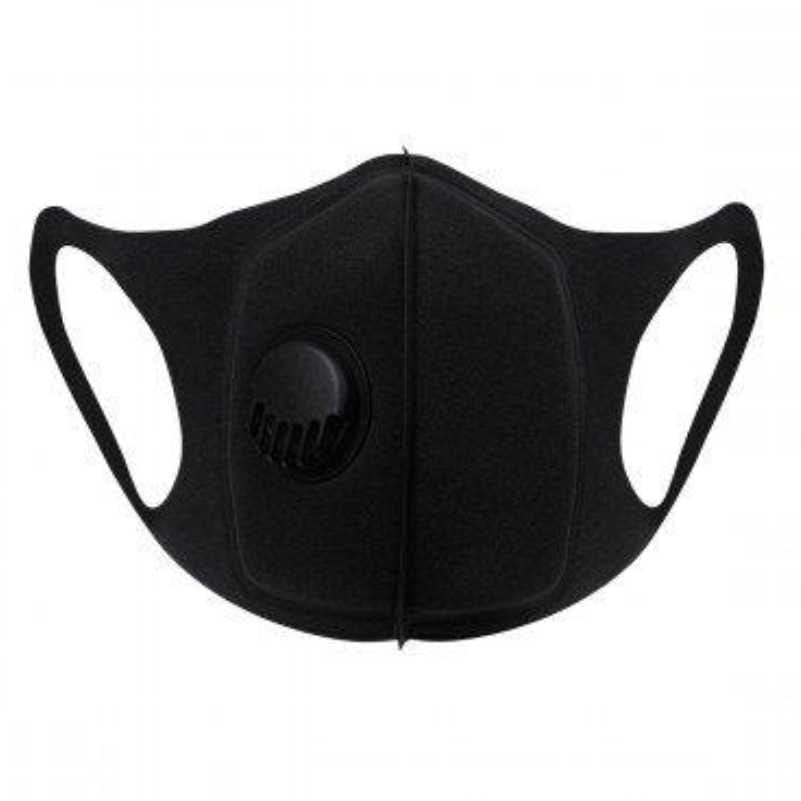 MHC World Neoprene Respiratory face Mask with valve (4681639592025)