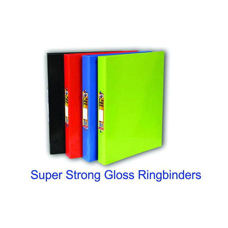MHC World Tech & Office Super Strong Gloss  Ring Binder Blue (2061797294169)