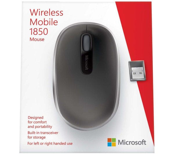 Microsoft Microsoft Wireless Mobile Mouse 1850 - Black (2101984133209)