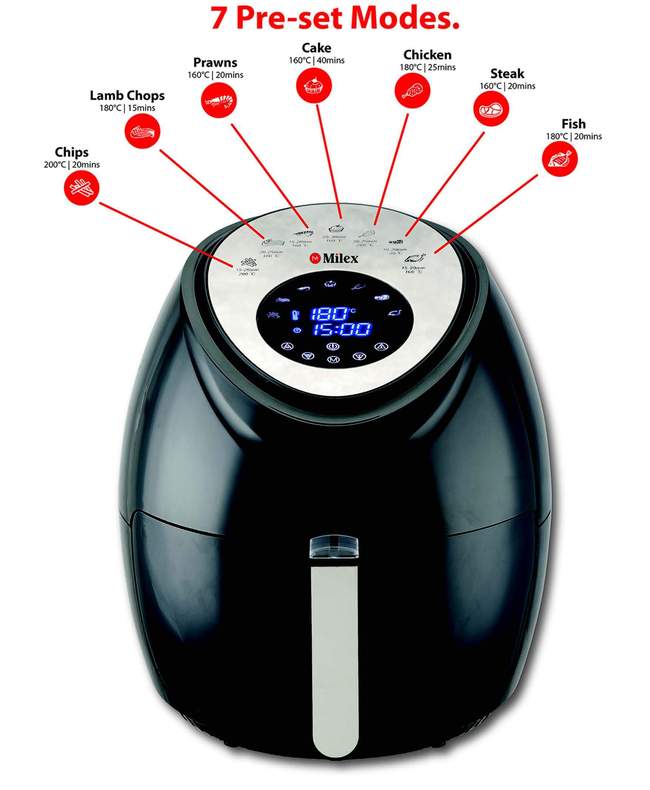 MILEX AIR FRYER Milex Power AirFryer 3.6 Litre MPA002 (2061847920729)