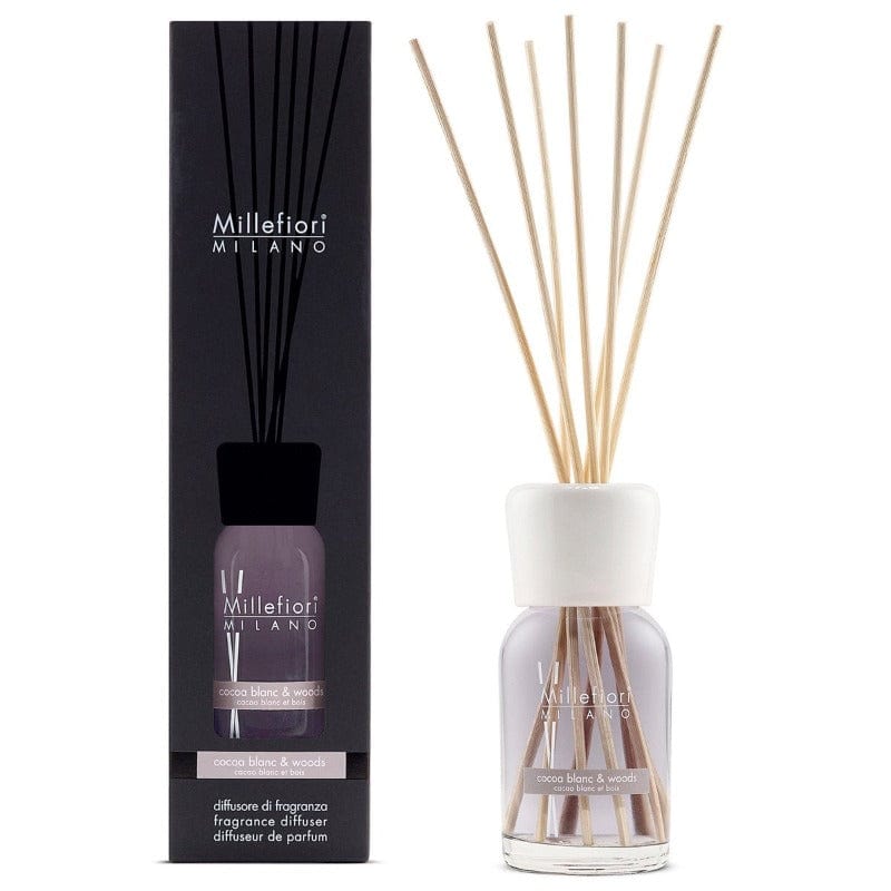 Millefiori Milano Bedroom Millefiori Milano Diffuser Reed Cocoa Blanc & Woods 100ml (6901015085145)
