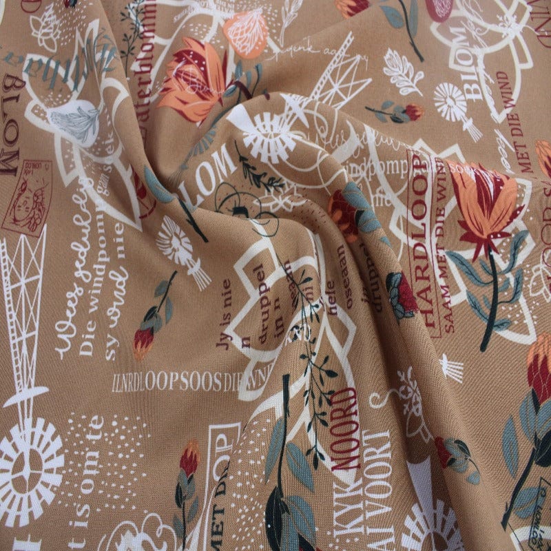 Mini Matt Printed Mini Matt DES>17 COL.1 Brown 150cm (7120049995865)