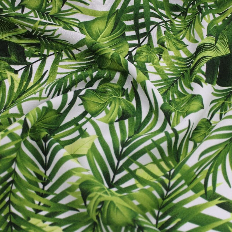 Mini Matt Printed Mini Matt White Palm Tree DSN49 Col.5 150cm (7038309990489)