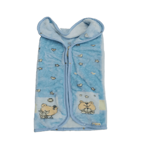 Mora BABY BLANKET Mora Baby Coat Blanket 80x90cm Azul/Blue 05 (7092817985625)
