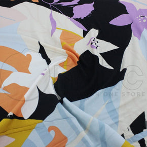 MOROCCAN CREPE Fabric Printed Moroccan Crepe Fabric 140cm (7146507665497)