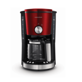 Morphy Richards COFFEE MAKER Morphy Richards Coffee Maker Drip Filter Digital Red 1.2 Litre 1000W Evoke (6776543576153)