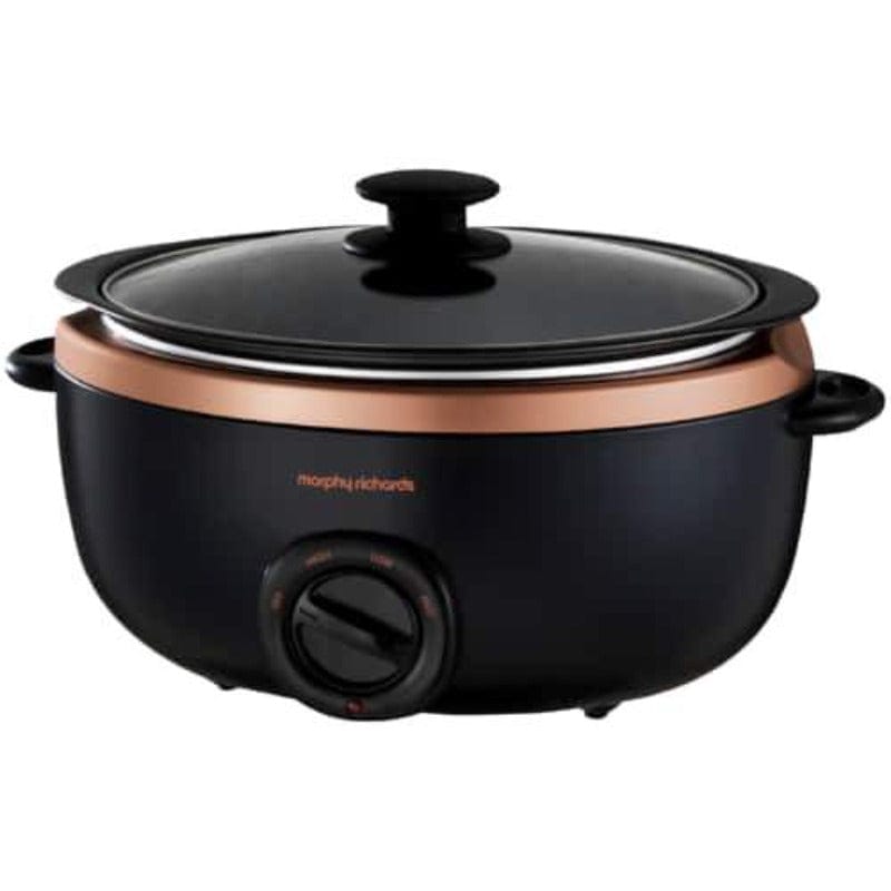Morphy Richards SLOW COOKER Morphy Richards Slow Cooker Manual Aluminium 6.5 Litre 163W Sear and Stew (6778784219225)