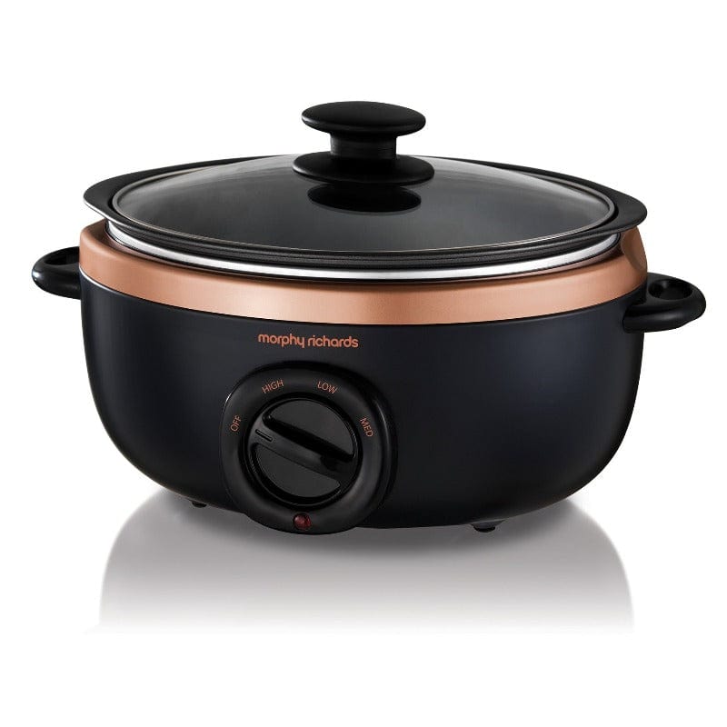 Morphy Richards SLOW COOKER Morphy Richards Slow Cooker Manual Aluminium 6.5 Litre 163W Sear and Stew (6778784219225)