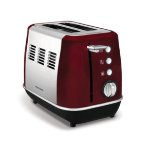 Morphy Richards TOASTER Morphy Richards Toaster 2 Slice Stainless Steel Red 900W Evoke (6776429346905)