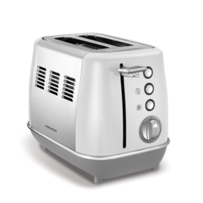 Morphy Richards TOASTER Morphy Richards Toaster 2 Slice Stainless Steel White 900W Evoke (6776418533465)