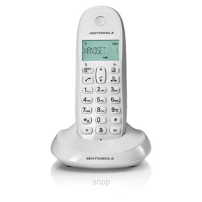 Motorola Tech & Office Motorola C1001 Cordeless Dect Phone - White (2061817806937)