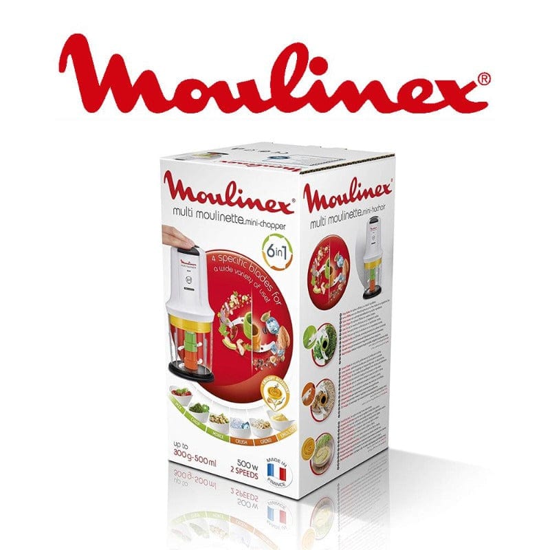 Moulinex chopper Moulinex 500W Multi Moulinette Xtra Chop Chopper - AT723110 (2061796147289)