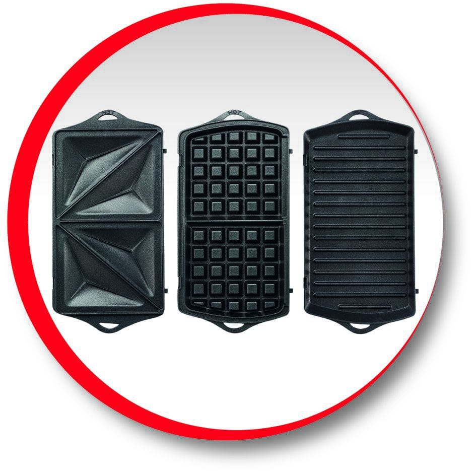 Moulinex Sandwich Maker Moulinex Break Time Waffle Sandwich And Panini Grill SW612543 (7182530019417)