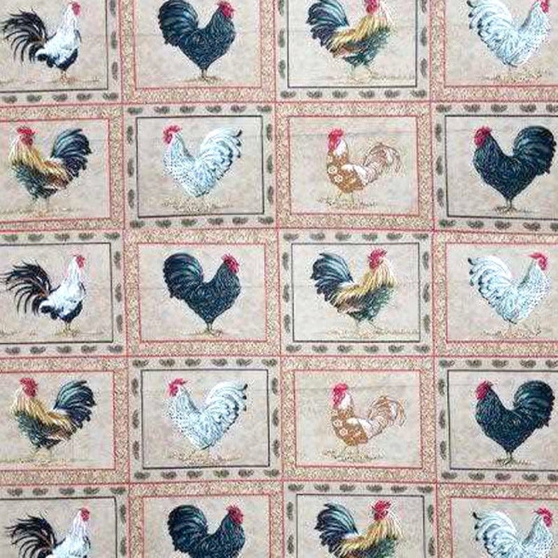 MSR Tabling Fabric Chickens Polycotton Tabling Fabric 2041 235cm (4758528983129)