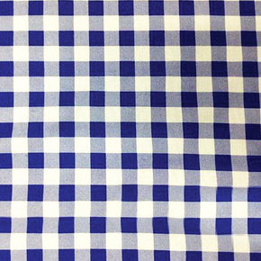 MSR Tabling Fabric Gingham Check Royal 2 Polycotton Tabling Fabric (4758533931097)