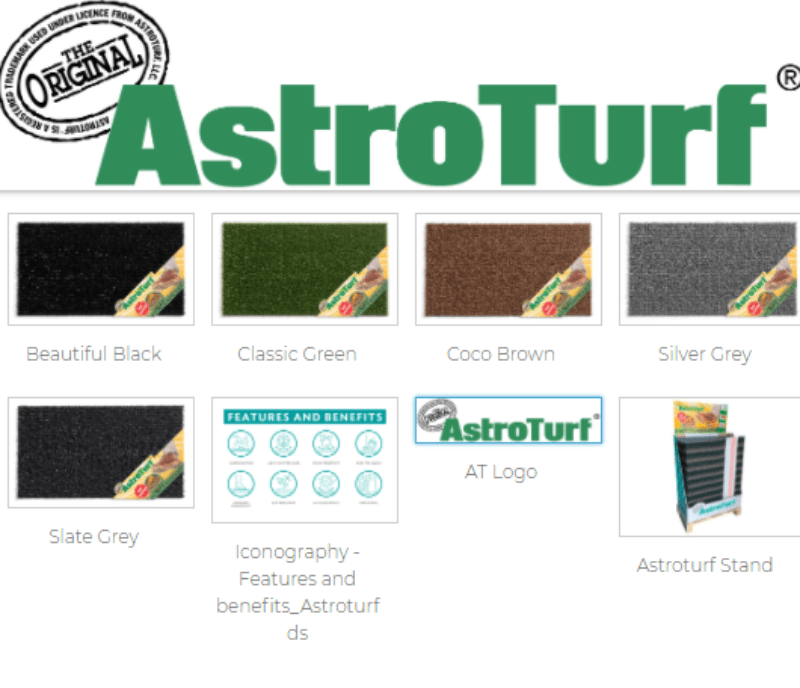 MULTI-FLOR DOOR MATS Multi-Flor AstroTurf Door Mat 40 x 70 CM (6598272712793)