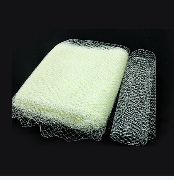 NET FABRIC Habby Net Fascinator Cream (6536462532697)