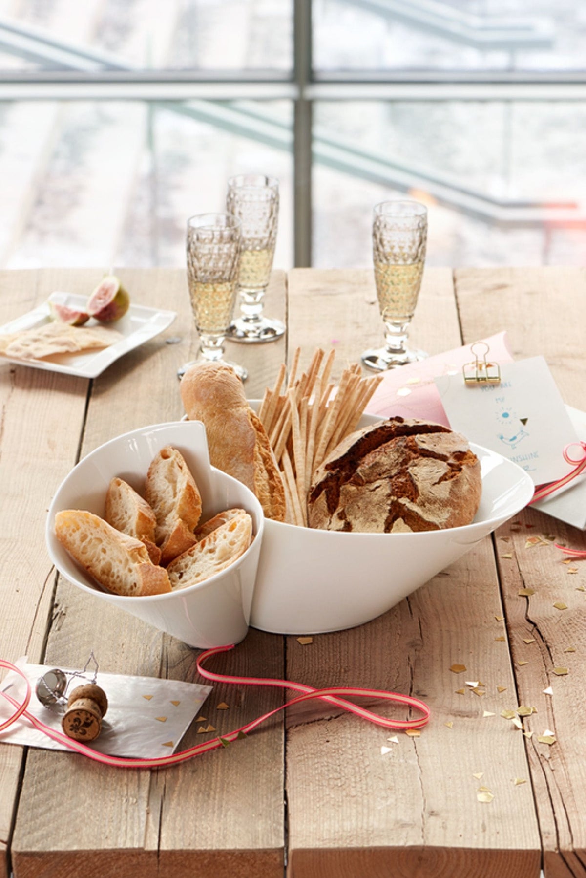 New Wave BOWL New Wave Eye Catcher Double Bowl 49x27cm VB1025256500 (7205671043161)