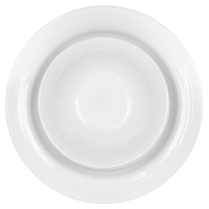 Noritake Dinner Set Noritake Arctic White Dinner Set Of 12 (6845666361433)