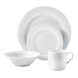 Noritake Dinner Set Noritake Arctic White Dinner Set Of 16 (6845689397337)