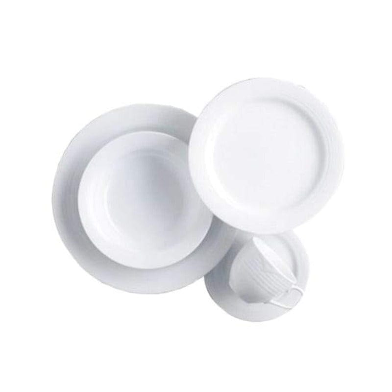 Noritake Dinner Set Noritake Arctic White Dinner Set Of 20 (6845625827417)