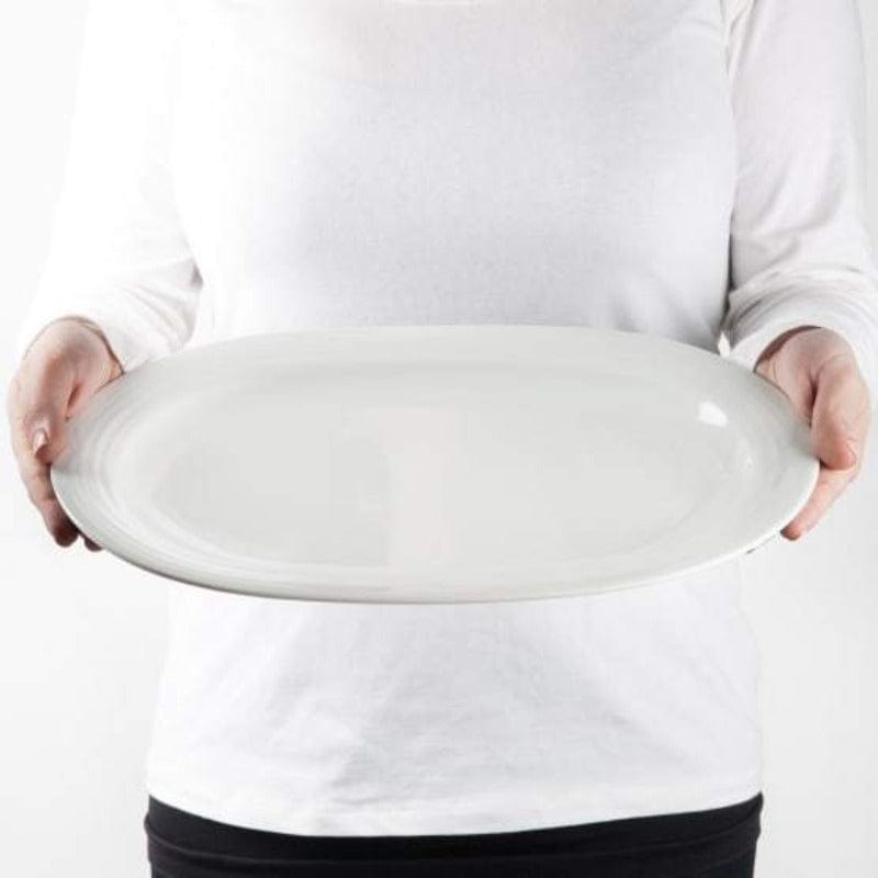 Noritake Platter Noritake Arctic White Oval Platter, 35cm (6875900444761)