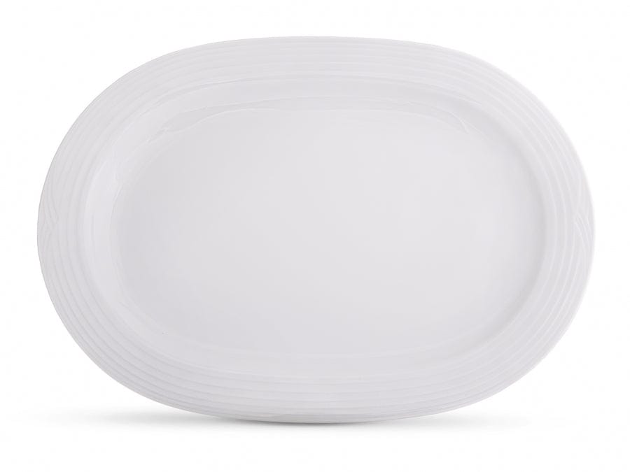 Noritake Platter Noritake Arctic White Oval Platter, 35cm (6875900444761)