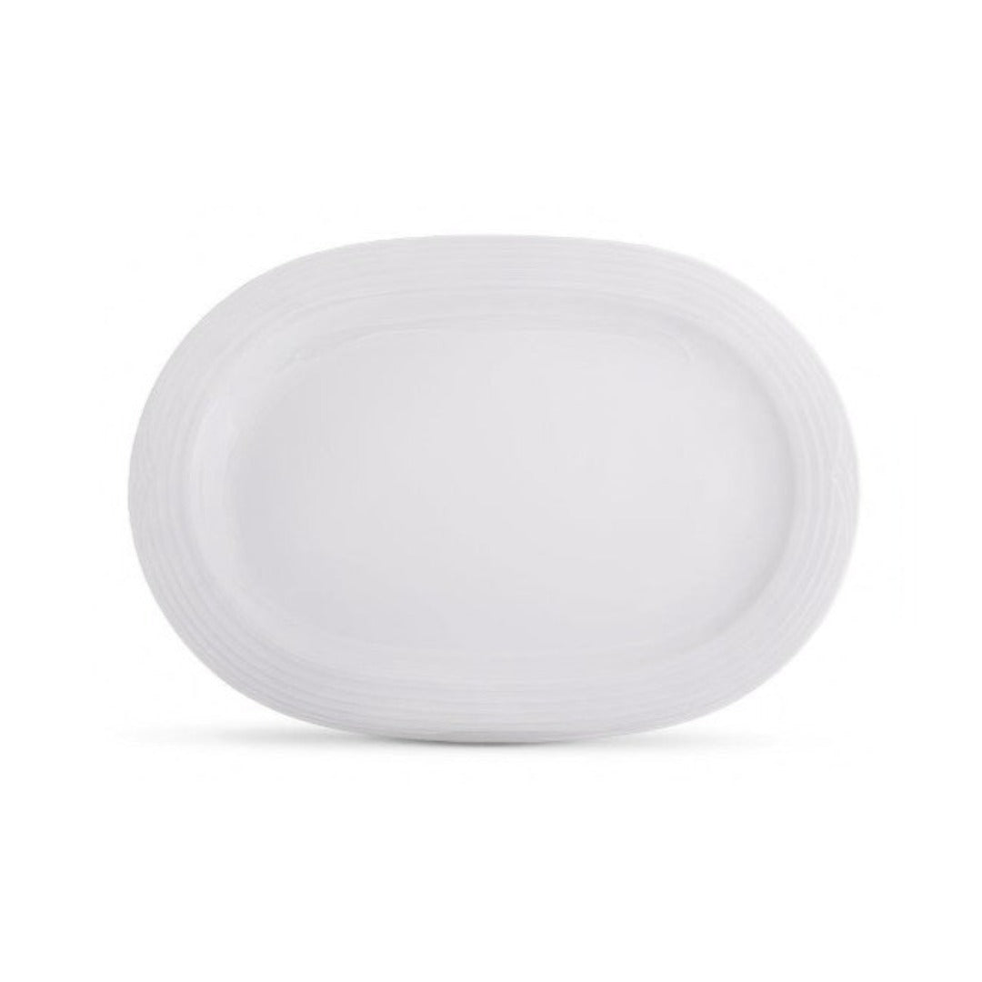 Noritake Platter Noritake Arctic White Oval Platter, 35cm (6875900444761)