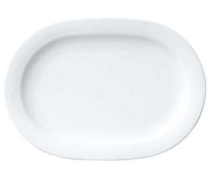 Noritake Platter Noritake Arctic White Oval Platter Large 40.6cm (6878605475929)