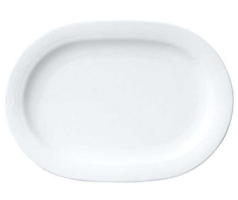 Noritake Platter Noritake Arctic White Oval Platter Large 40.6cm (6878605475929)