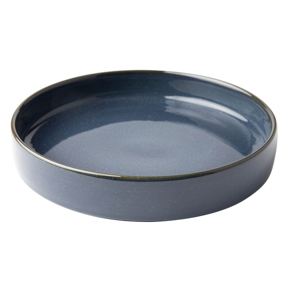 Omada Dinner Plate Omada Flat Stackable Pasta Bowl Blue OM-0000053 (7208860057689)