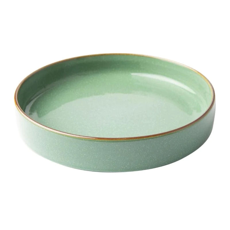 Omada Dinner Plate Omada Flat Stackable Pasta Bowl Green OM-0000039 (7207248887897)