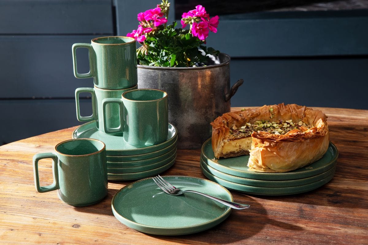 Omada Dinner Plate Omada Flat Stackable Pasta Bowl Green OM-0000039 (7207248887897)