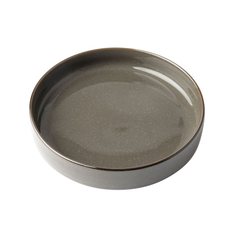 Omada Dinner Plate Omada Flat Stackable Pasta Bowl Grey OM-0000060 (7208873656409)