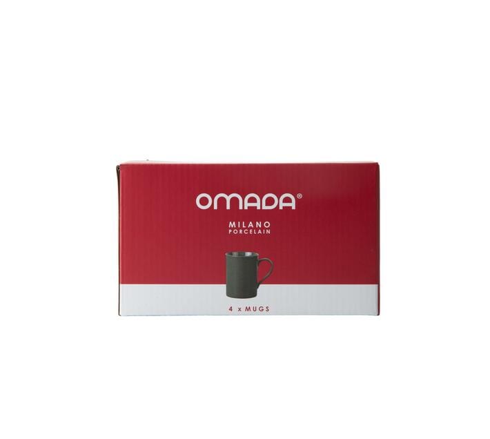 Omada MUGS Omada Maxim Dark Grey Mug 4pce Set In Gift Box OM-0000109 (7207817576537)