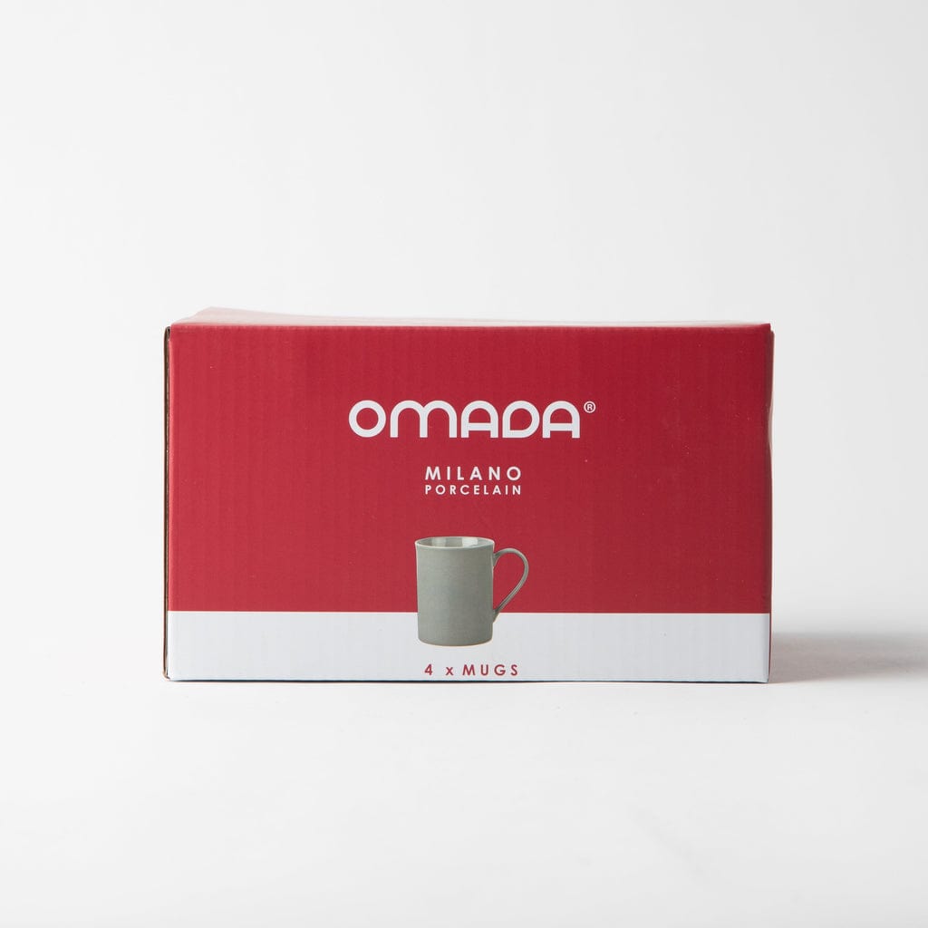Omada MUGS Omada Maxim Light Grey Mug 4pce Set In Gift Box OM-0000092 (7207816134745)
