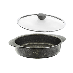 OMS POTS OMS Collection 2 Piece Non Stick Granite Low Oven Casserole 3322 (6947582607449)
