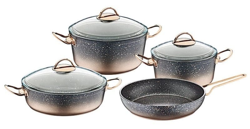 OMS POTS OMS Collection 7 Piece Non Stick Granite Cookware Pot Set (6946578104409)