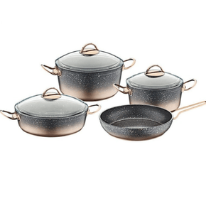 OMS POTS OMS Collection 7 Piece Non Stick Granite Cookware Pot Set (6946578104409)