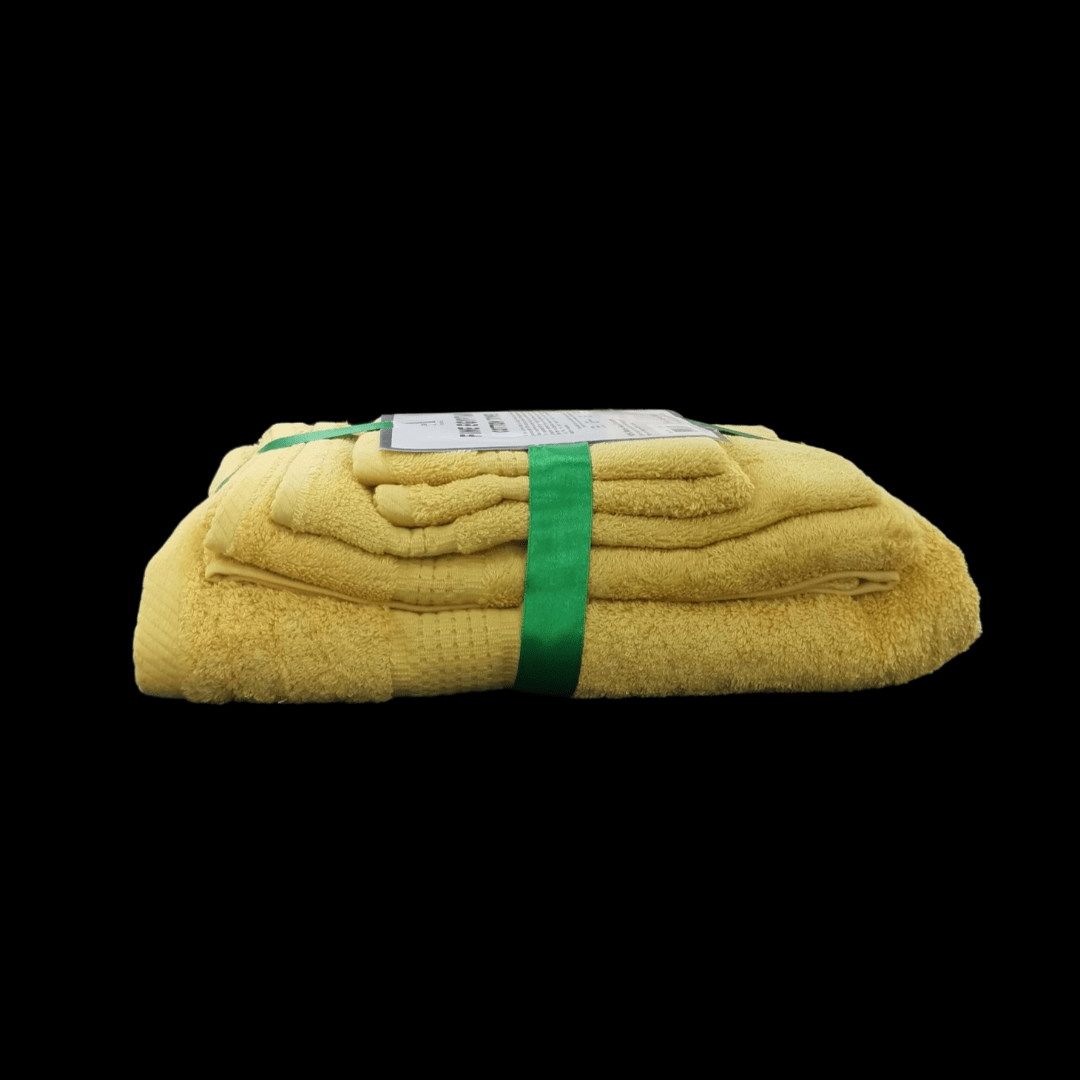 One Homechoice TOWEL Fine Egyptian Cotton Towels Set 5 Piece Gold (7226136952921)