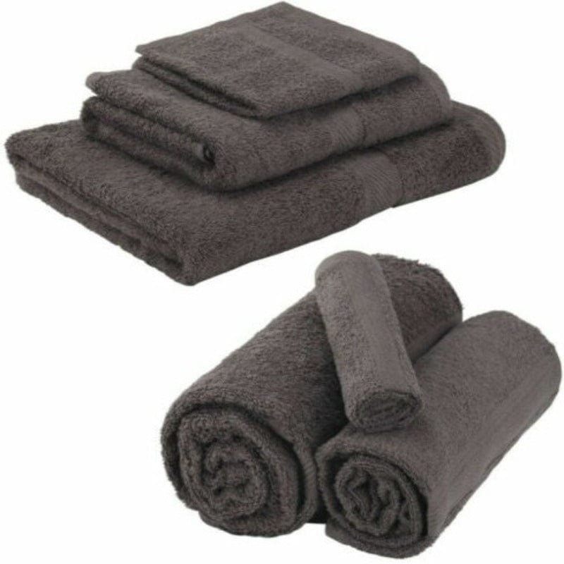 One Homechoice TOWEL Fine Egyptian Cotton Towels Set 8 Piece Brown (7222491480153)
