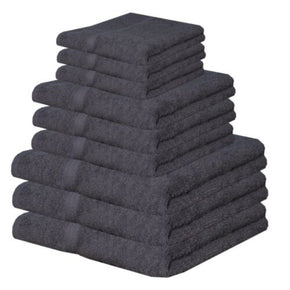 One Homechoice TOWEL Fine Egyptian Cotton Towels Set 8 Piece Grey (7222225698905)