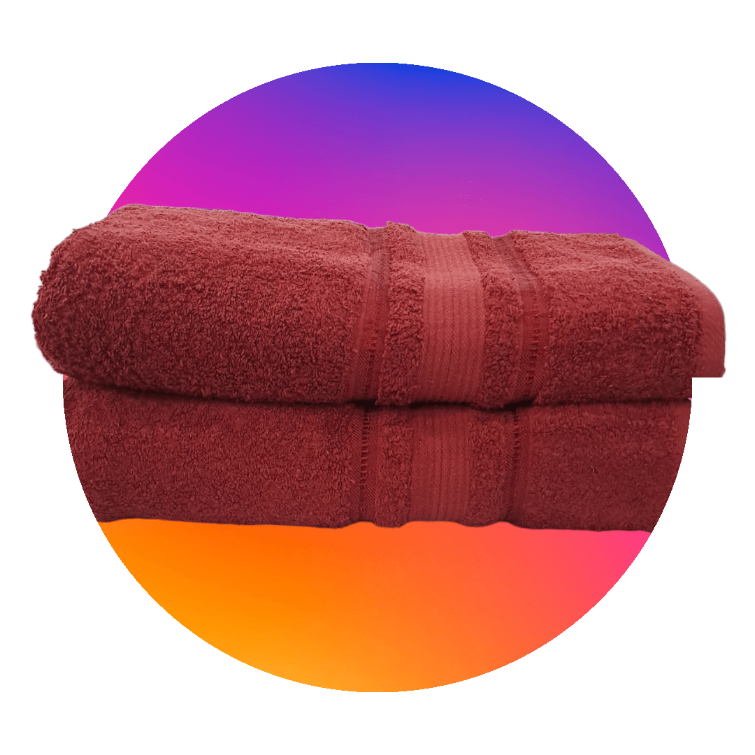 One Homechoice TOWEL Pure 100% Cotton Towels Burgundy (7236379869273)