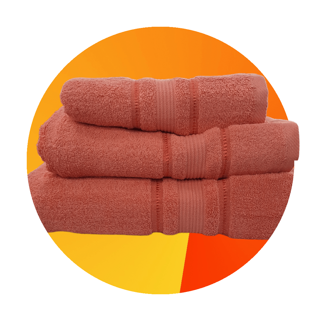 One Homechoice TOWEL Pure 100% Cotton Towels Coral (7235533307993)