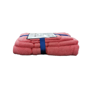 One Homechoice TOWEL Pure 100% Cotton Towels Set 4 Piece Leaving Coral (7226189414489)