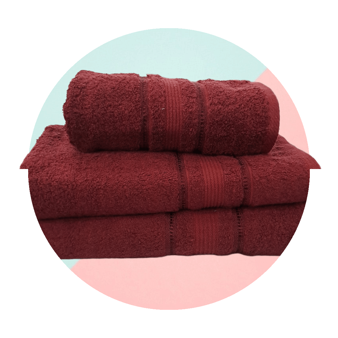 One Homechoice TOWEL Pure 100% Cotton Towels Wine (7236375642201)