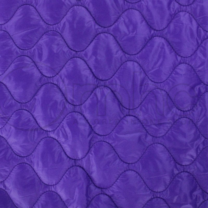 PADDED JACKETING Dress Fabrics Purple Montcler Quilted Fabric 140cm (7283436388441)